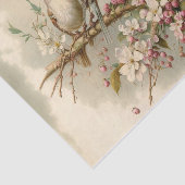 Niedliche Vögel auf einer Zweigniederlassung Seidenpapier (Ausschnitt)