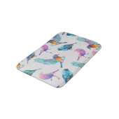 Niedliche Vögel Badematte (Schrägansicht)