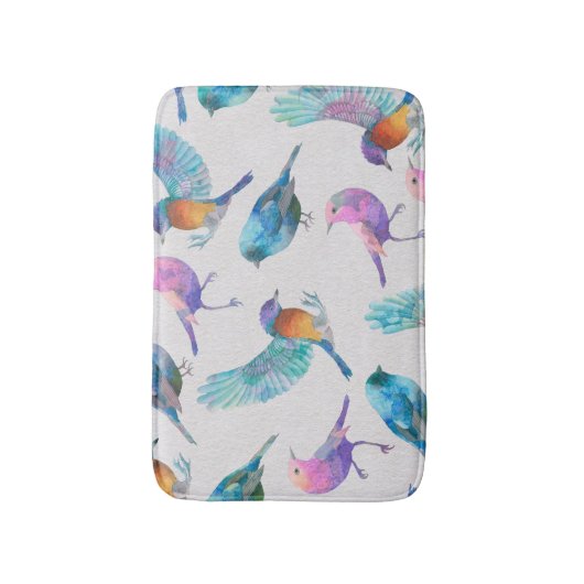 Niedliche Vögel Badematte (Vorderseite Vertikal)