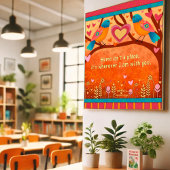 Niedliche Vögel, die Zuhause-Zitat-Inspirivity Ins Poster