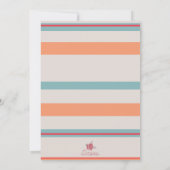 Niedliche Vögel - Einladung zur Kinderdusche (Rückseite)