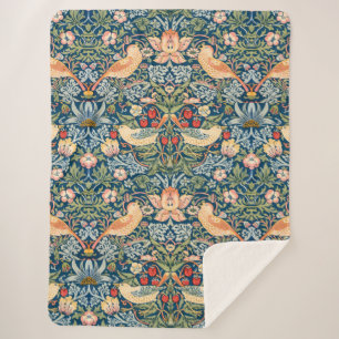 Niedliche Vögel, Erdbeerdiebstahl Vintage Kunst Sherpadecke