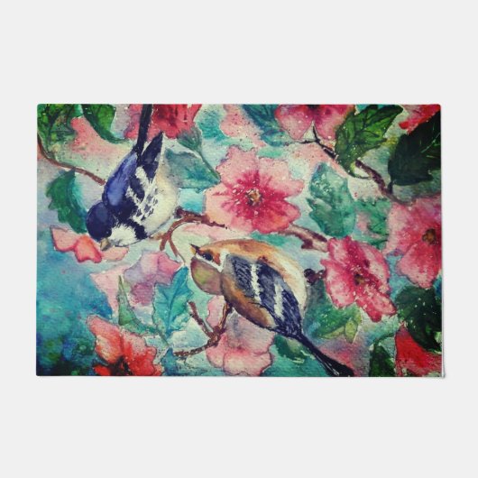 Niedliche Vögel Fußmatte (Vorderseite)