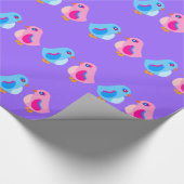 Niedliche Vögel Geschenkpapier (Ecke)