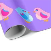 Niedliche Vögel Geschenkpapier (Rolleneckpunkt)