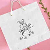 Niedliche Vögel Handgefertigt mit Liebe, groß Gummistempel