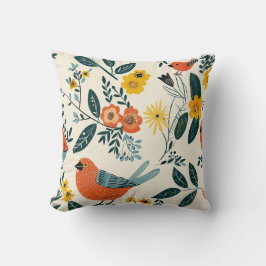 Niedliche Vögel Kissen