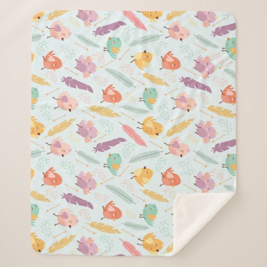 Niedliche Vögel Sherpadecke (Vorderseite)