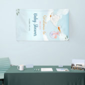 Niedliche Vögel tragen Mädchen Baby Dusche Schild  (Messeveranstaltung)