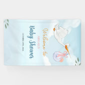 Niedliche Vögel tragen Mädchen Baby Dusche Schild (Horizontal)