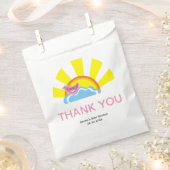 Niedliche Vogel- und Sonnendusche Danke Geschenktütchen (Ausgeschnitten)
