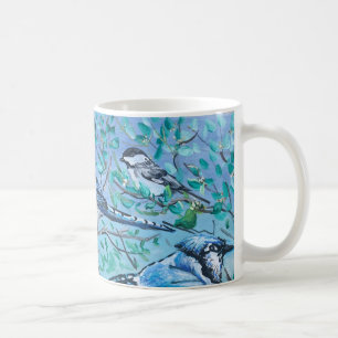Niedliche Vogelbeobachtungskunst Kaffeetasse