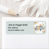 Niedliche Vogelfamilie Tierkunst (Insitu)