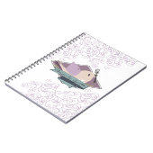 Niedliche Vogelgabel Koch Catering Restaurant kuli Notizblock (Linke Seite)