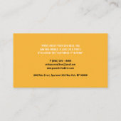 Niedliche Vogelgefechtsbaby Visitenkarte (Rückseite)