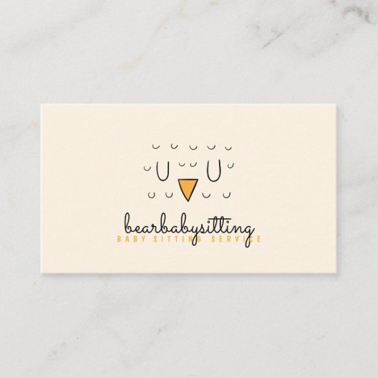 Niedliche Vogelgefechtsbaby Visitenkarte (Vorderseite)