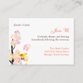 Niedliche Vogelhochzeit Begleitkarte (Vorderseite)