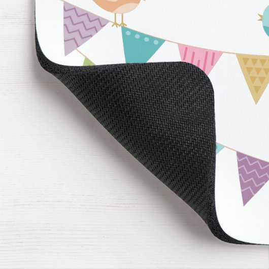 Niedliche Vogeljagd Mousepad (Ecke)