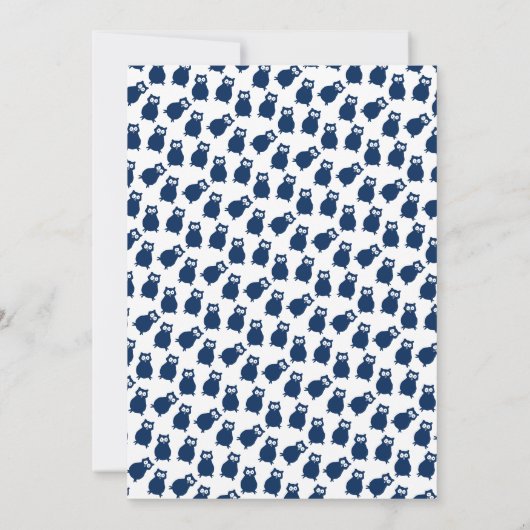 Niedliche Vogelpartei Einladung (Rückseite)