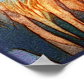 Niedliche Vogelscheuche in scharfen Wäldern, Poster (Ecke)