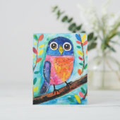 Niedliche Vogelwelt Postkarte (Stehend Vorderseite)