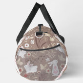 Niedliche Volkskunst Bunny und Blume Duffle Bag (Rechts)