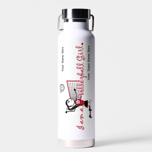 Niedliche Volleyball-Girl Trinkflasche (Vorne)