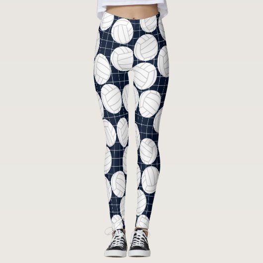 Niedliche Volleyball-Leggings Leggings (Vorderseite)