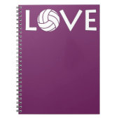 Niedliche Volleyball-Liebe Notizblock (Vorderseite)