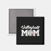 Niedliche Volleyball Mama Leopard Printmütter Tage Magnet (Vorderseite/Rückseite)