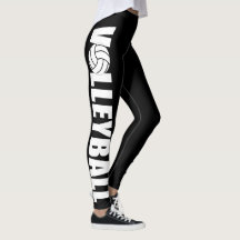 Niedliche Volleyballfarben-Leggings