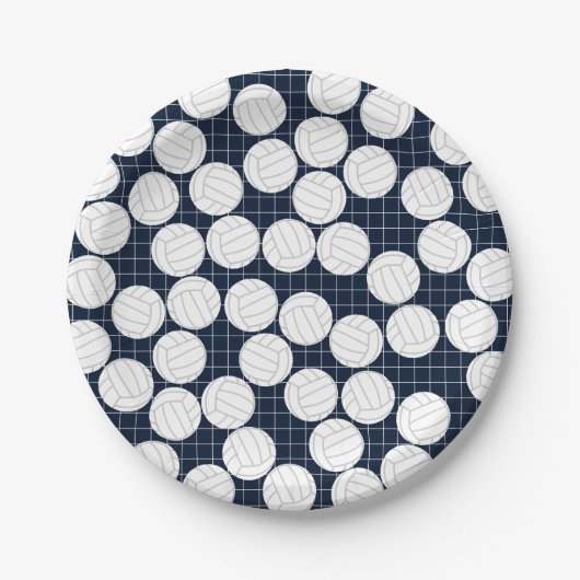 Niedliche Volleyballpapier-Teller Pappteller (Vorderseite)