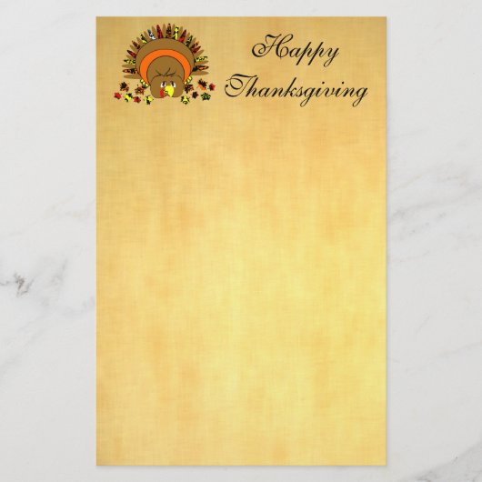 Niedliche Vollfarbe Türkei Briefpapier (Vorderseite)