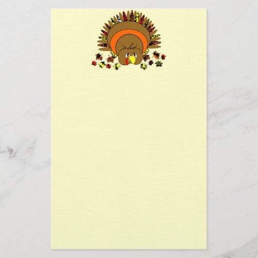 Niedliche Vollfarbe Türkei Briefpapier (Vorderseite)