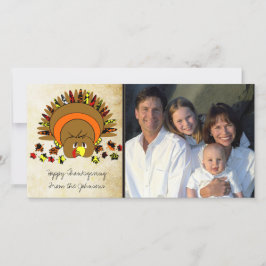 Niedliche Vollfarbe Türkei Feiertagskarte