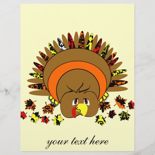 Niedliche Vollfarbe Türkei Flyer (Vorne)