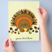 Niedliche Vollfarbe Türkei Flyer (Hand)