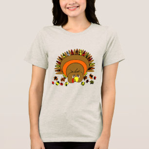Niedliche Vollfarbe Türkei Tri-Blend Shirt