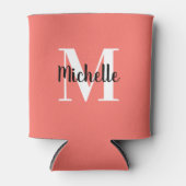 Niedliche Vorlage für einfache Korallenrosa und We Dosenkühler (Vorderseite)