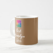 Niedliche Vorlage Retro Kalligrafie Bester Opa je Kaffeetasse (Vorderseite Links)