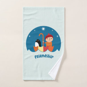 Niedliche Vorschulzeit K verloren und fand Freunds Badhandtuch Set