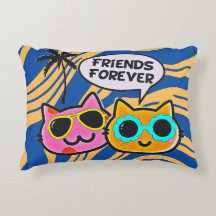 Niedliche vorsichtige Katzen Akzentkissen!