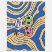 Niedliche, vorsichtige Katzen Fleece Blanket! (Vorderseite)