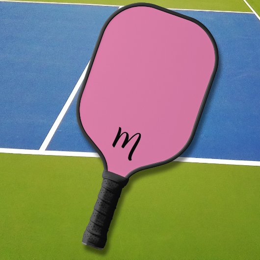 Niedliche Vorstöße in Rosa | Monogramm Mit Monogra Pickleball Schläger