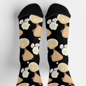 Niedliche Waffeln Pfannkuchen Frühstücksbuffet Par Socken (Oben)