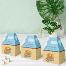 niedliche Waffeln und Wurstfrühstück Geschenkschachtel