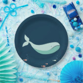 Niedliche Wal-Party-Versorgungs-Platte Pappteller (Party)