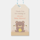 Niedliche Waldbärendusche Danke für die Geschenkma Geschenkanhänger (Vorderseite)