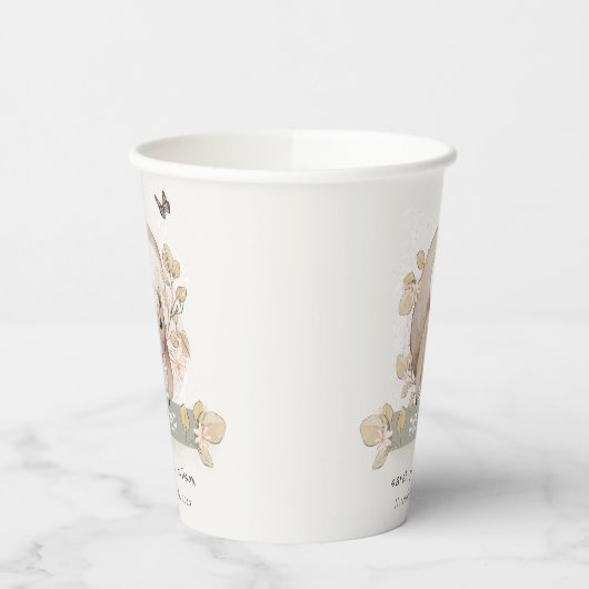 Niedliche Waldblumendusche Pappbecher (Links)