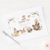 Niedliche Waldbrände-Kinderdusche Rechteckiger Aufkleber (Umschlag)